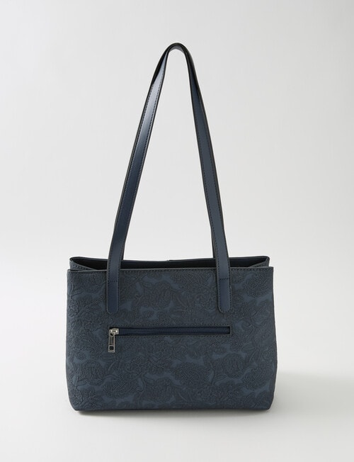 Pronta Moda Paisley Shopper Bag, Navy product photo View 02 L