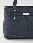 Pronta Moda Paisley Shopper Bag, Navy product photo View 03 S
