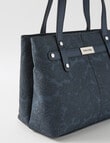 Pronta Moda Paisley Shopper Bag, Navy product photo View 04 S