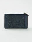 Pronta Moda Medium Paisley Wallet, Navy product photo View 02 S