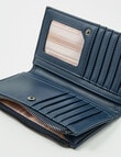 Pronta Moda Medium Paisley Wallet, Navy product photo View 03 S