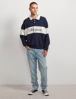 AIR SPACE Contract Panel Rugby Shirt, Navy product photo View 06 S