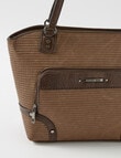 Pronta Moda Seagrass Tote Bag, Brown product photo View 03 S