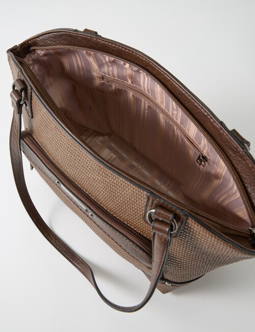 Pronta Moda Seagrass Tote Bag, Brown product photo View 05 L