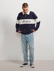 AIR SPACE Contract Panel Rugby Shirt, Navy product photo
