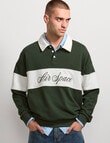 AIR SPACE Contract Panel Rugby Shirt, Green product photo View 02 S
