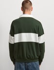 AIR SPACE Contract Panel Rugby Shirt, Green product photo View 03 S