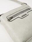 Pronta Moda Zipped Front Crossbody Bag, Slate product photo View 05 S