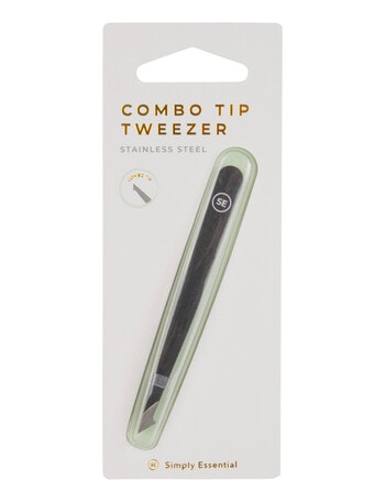 Simply Essential Tweezer, Combo Tip, Black product photo