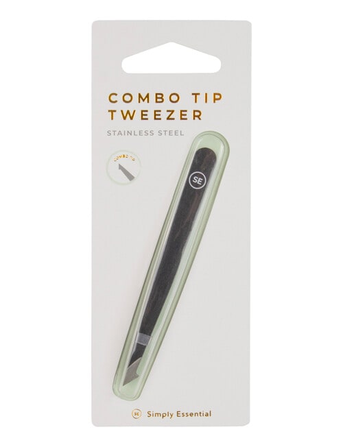 Simply Essential Tweezer, Combo Tip, Black product photo