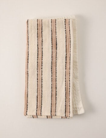 Gather Tea Towel, 2-Pack, Stripe & Clay product photo