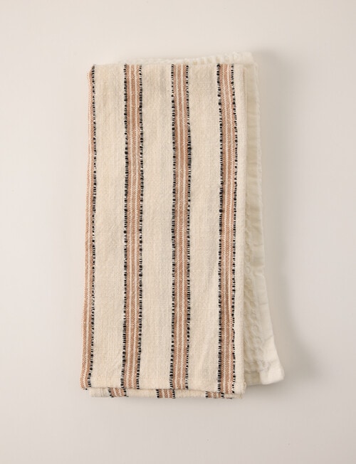 Gather Tea Towel, 2-Pack, Stripe & Clay product photo