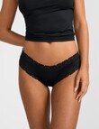 Jockey Parisienne Smooth Bikini Brief, Black product photo View 02 S