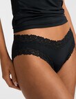 Jockey Parisienne Smooth Bikini Brief, Black product photo View 03 S