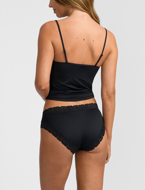Jockey Parisienne Smooth Bikini Brief, Black product photo View 04 L