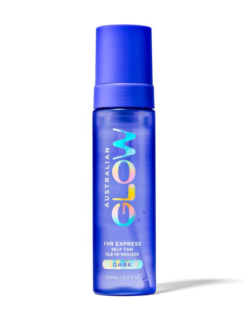 Australian Glow 1-Hour Express Self Tan Clear Mousse, Dark product photo