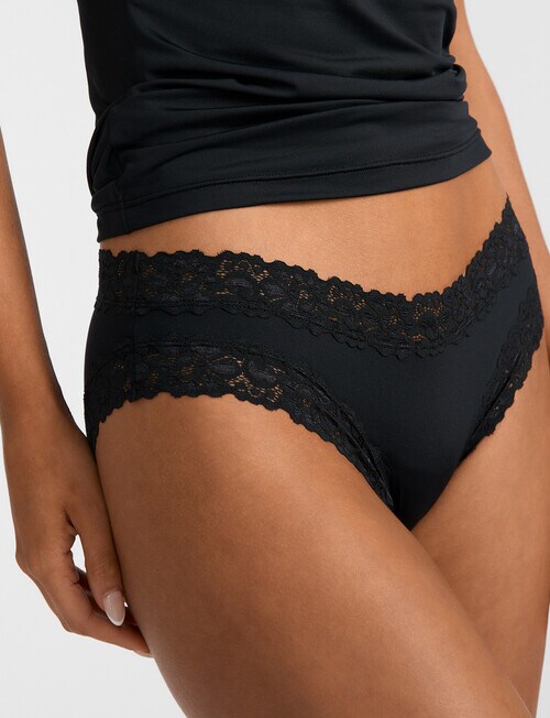 Jockey Parisienne Smooth Bikini Brief, Black product photo View 03 L