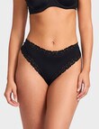 Jockey Parisienne Smooth Cheeky Brief, Black product photo
