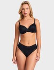 Jockey Parisienne Smooth Cheeky Brief, Black product photo View 03 S