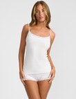 Jockey Parisienne Smooth Cami Bodysuit, White product photo View 02 S
