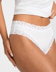 Jockey Parisienne Smooth Cheeky Brief, White product photo