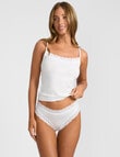 Jockey Parisienne Smooth Cheeky Brief, White product photo View 02 S