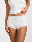 Jockey Parisienne Smooth Full Brief, White product photo View 03 S