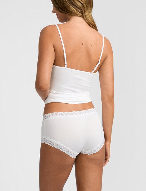 Jockey Parisienne Smooth Boyleg Brief, White product photo