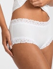 Jockey Parisienne Smooth Boyleg Brief, White product photo View 04 S