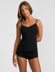 Jockey Parisienne Cotton Cami Bodysuit, Black product photo
