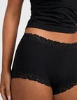 Jockey Parisienne Cotton Full Brief, Black product photo View 03 S