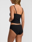 Jockey Parisienne Cotton Bikini Brief, Black product photo View 04 S