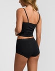 Jockey Parisienne Cotton Full Brief, Black product photo View 04 S