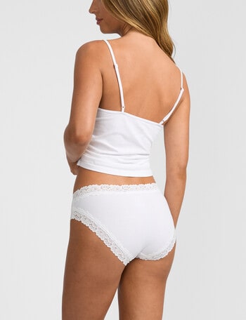 Jockey Parisienne Cotton Bikini Brief, White product photo
