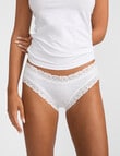 Jockey Parisienne Cotton Bikini Brief, White product photo View 03 S