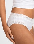 Jockey Parisienne Cotton Bikini Brief, White product photo View 04 S