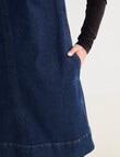 Denim Republic Sleeveless Shift Dress, Inky Blue product photo View 05 S