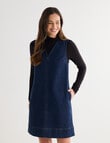 Denim Republic Sleeveless Shift Dress, Inky Blue product photo View 06 S