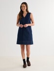 Denim Republic Sleeveless Shift Dress, Inky Blue product photo View 07 S