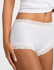 Jockey Parisienne Cotton Full Brief, White product photo View 04 S
