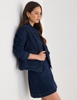 Denim Republic Mini Skirt, Inky Blue product photo View 06 S
