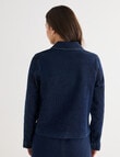 Denim Republic Cropped Patch Pocket Jacket, Inky Blue product photo View 02 S