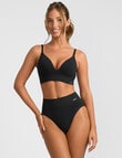 Jockey Skimmies Modal Hi Cut Brief, Black product photo View 04 S