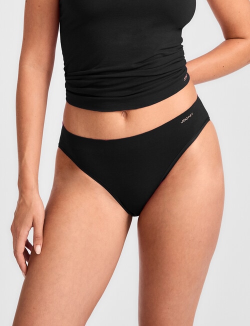 Jockey Skimmies Modal Bikini Brief, Black product photo View 03 L