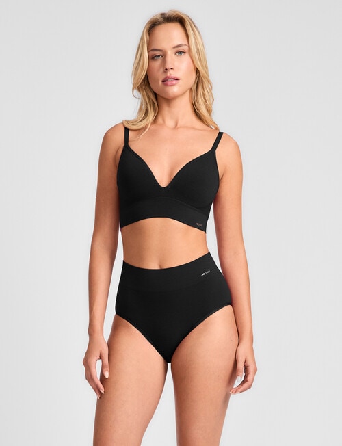 Jockey Skimmies Modal Long Line Bra, Black product photo View 04 L