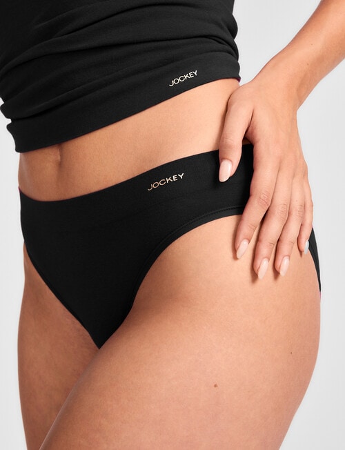 Jockey Skimmies Modal Bikini Brief, Black product photo View 02 L