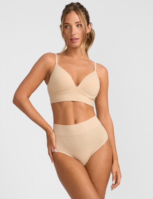 Jockey Skimmies Modal Long Line Bra, Nude product photo View 04 L