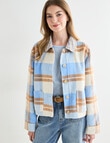 Zest Contrast Check Jacket, Blue Check product photo