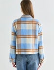 Zest Contrast Check Jacket, Blue Check product photo View 02 S