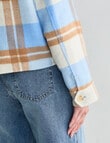 Zest Contrast Check Jacket, Blue Check product photo View 08 S
